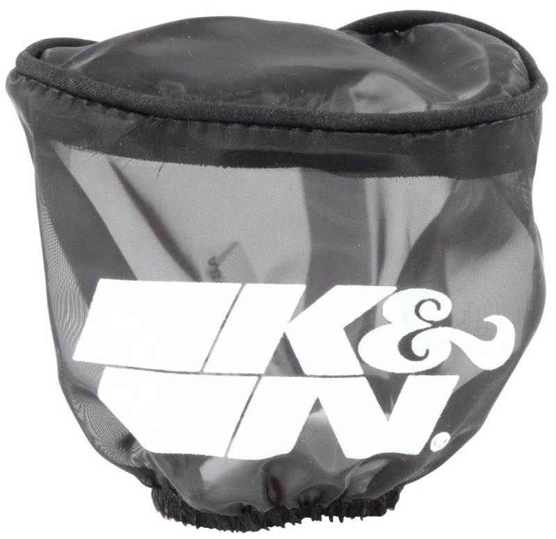 K&N Air Filter Wrap Black Oval Tapered 3.75in Base I/S Width x 2.5in Top I/S Width x 2.75in H thumbnail 3