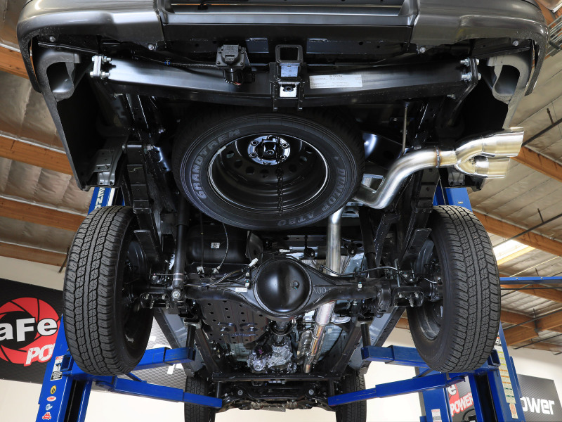 aFe 15-26 Toyota Hilux L4-2.4/2.8L (td) Vulcan Series 3in SS Rear-Side Exit Exhaust w/ Polished Tip thumbnail 4
