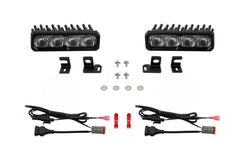 Diode Dynamics 2024-2026 Toyota Tacoma/4Runner Fog SS6 Pro LED Kit White 6000K