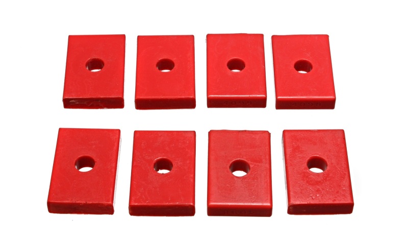 Energy Suspension Pad - Firm - 2-7/16in L x 1-5/8in W x 15/32in ID x 1/2in H - Red thumbnail 4