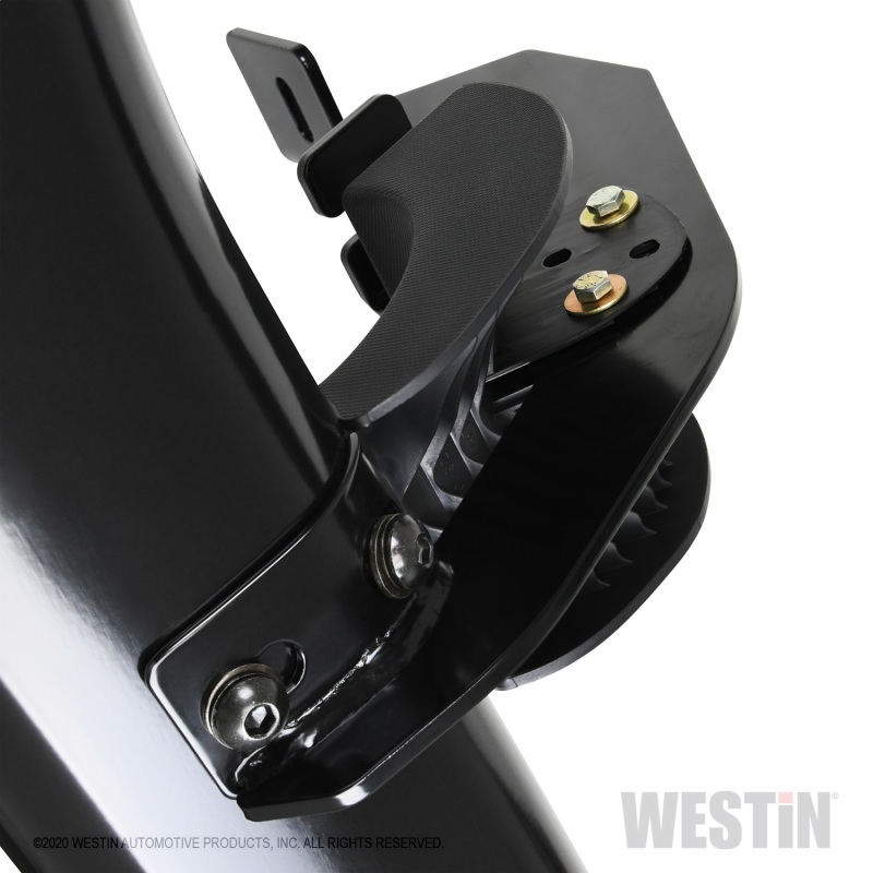 Westin 2020 Chevy Silverado 2500/3500 Crew Cab (6.5ft Bed) PRO TRAXX Oval W2W Nerf Step Bars - Black thumbnail 5