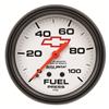 AutoMeter Gauge Fuel Press 2-5/8in. 100PSI Mechanical Chevy Red Bowtie White thumbnail 8