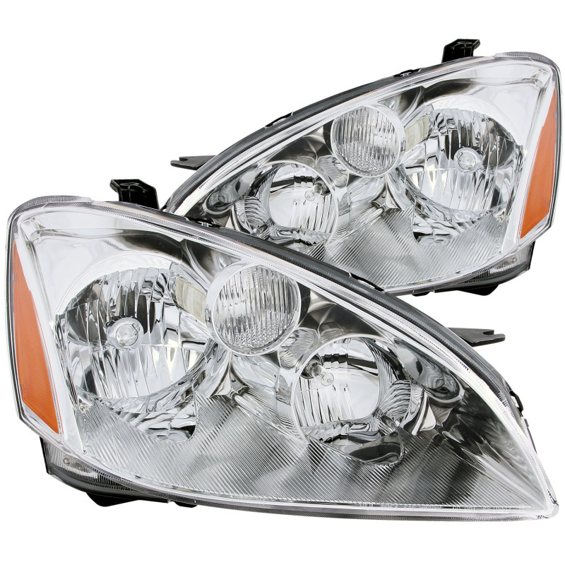 ANZO 2002-2004 Nissan Altima Crystal Headlights Chrome thumbnail 5