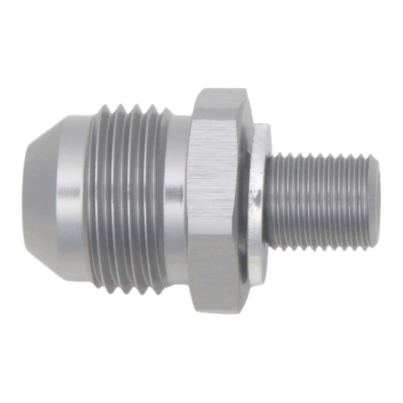 DeatschWerks 8AN Male Flare to M10 X 1.0 Male Metric - Anodized Titanium thumbnail 2