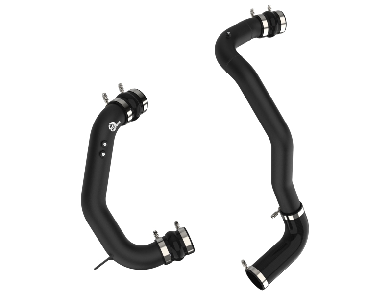 BladeRunner 3 IN Aluminum Hot and Cold Charge Pipe Kit Black