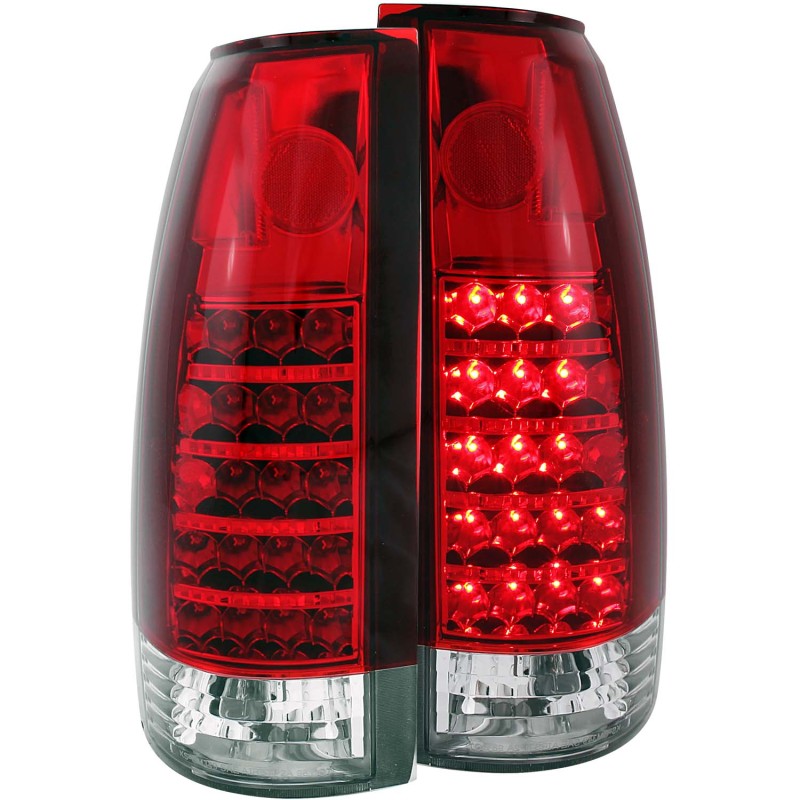 ANZO 1999-2000 Cadillac Escalade LED Taillights Red/Clear thumbnail 4