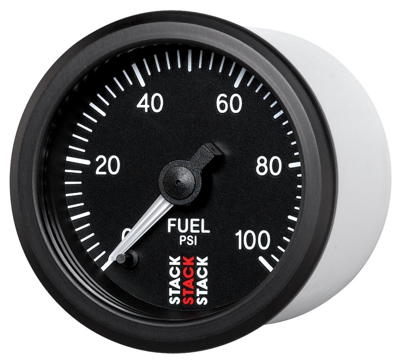 Autometer Stack 52mm 0-100 PSI 1/8in NPTF Male Pro Stepper Motor Fuel Pressure Gauge - Black thumbnail 8