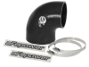 aFe Magnum FORCE CAI Univ. Silicone Coupling Kit (3.5in. ID to 3in. ID) 90Deg. Elbow Reducer - Black thumbnail 3