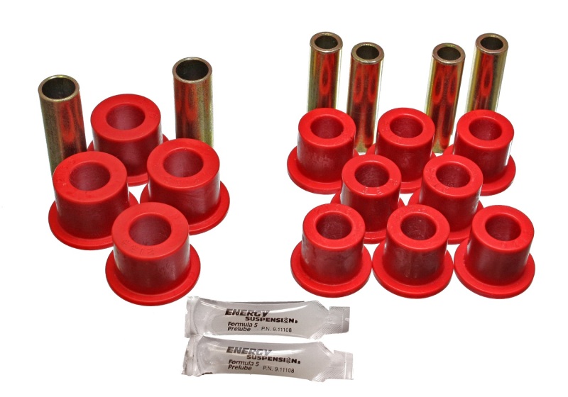 Energy Suspension 06/86-97 Nissan 720/Hardbody P/U 4WD Red Front Leaf Spring Bushing Set thumbnail 5