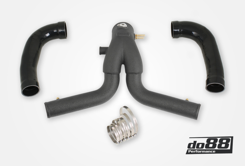 do88 2015+ Porsche 911 Turbo/Turbo S (991.2) Y-Pipe for do88 Intercooler - Black