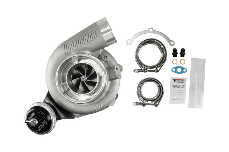 Turbosmart Water Cooled 6466 V-Band Inlet/Outlet A/R 0.82 IWG75 Wastegate TS-2 Turbocharger thumbnail 6