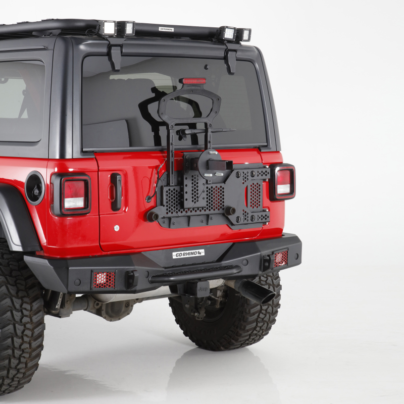 Go Rhino 08-22 Jeep Wrangler JL/JLU Body Mount Spare Tire Carrier - Tex. Blk thumbnail 4