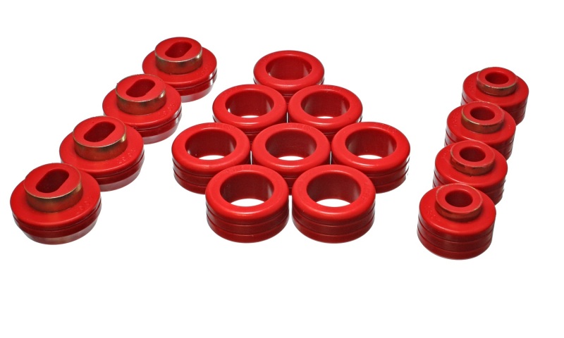 Energy Suspension S10 Body Mount Set - Red thumbnail 5