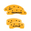 MGP 4 Caliper Covers Engraved Front Honda Engraved Rear CR-Z Yellow finish black ch thumbnail 8
