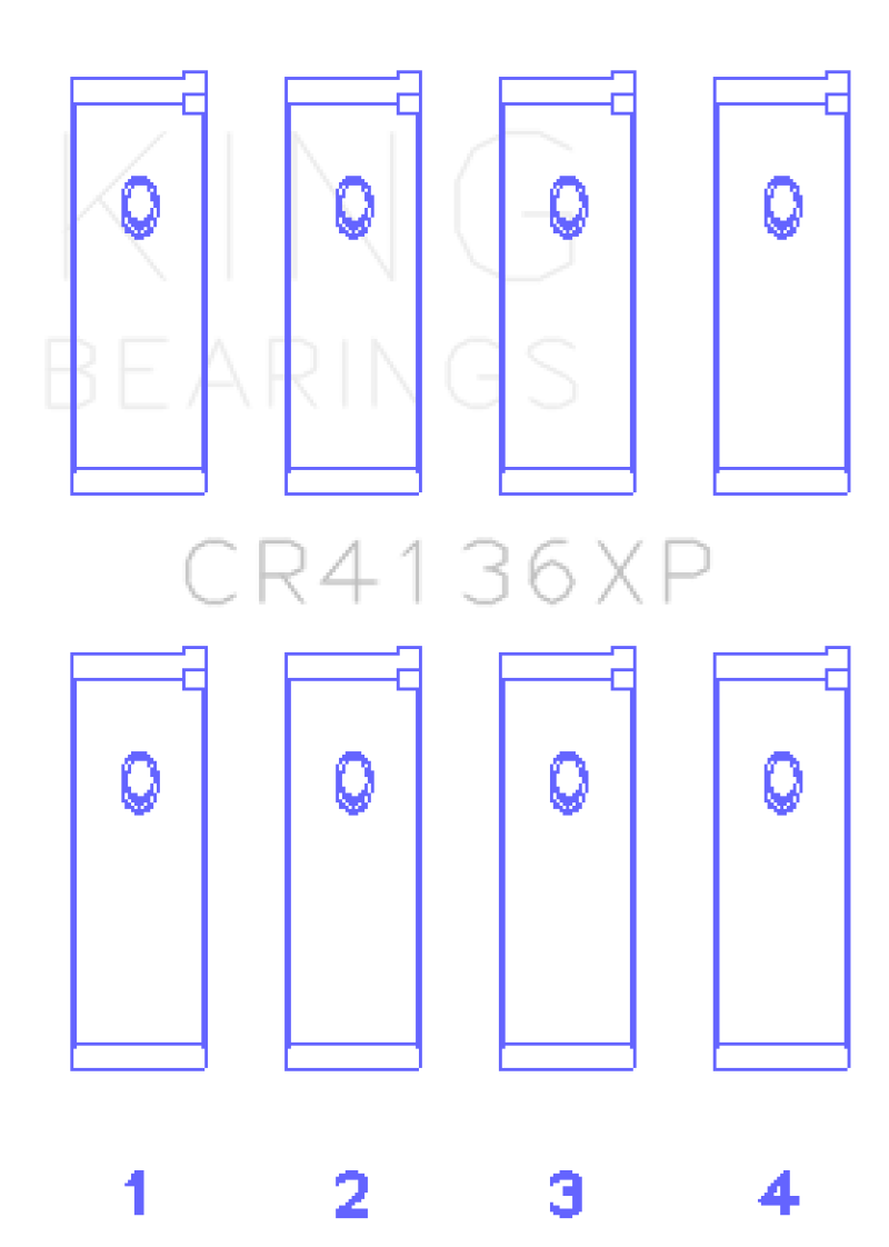 King Engine Bearings Nissan SR20DE/DET RWD (2.0L) Performance Rod Bearing Set - Size STD thumbnail 4