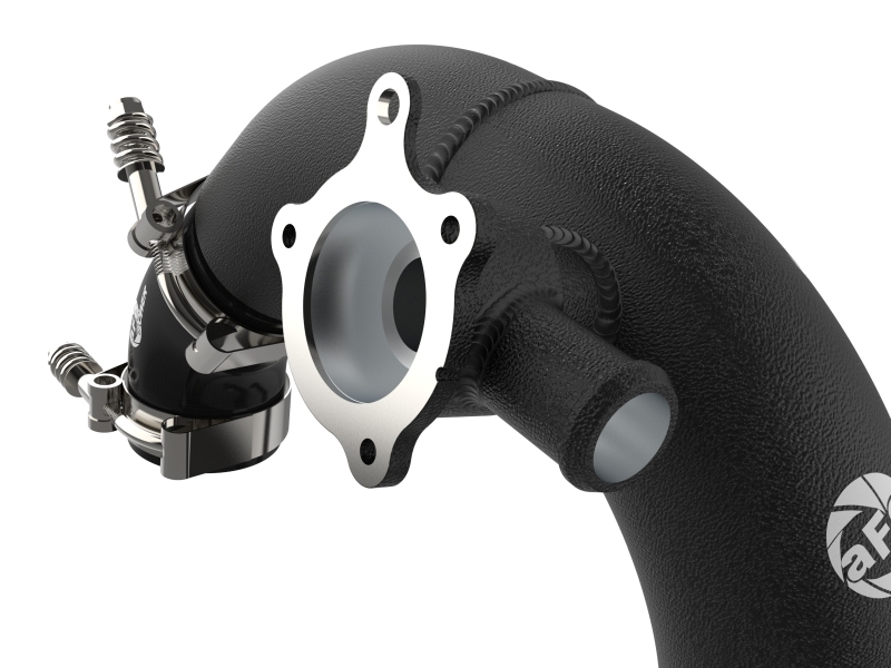 BladeRunner 3 IN Aluminum Hot Charge Pipe Black