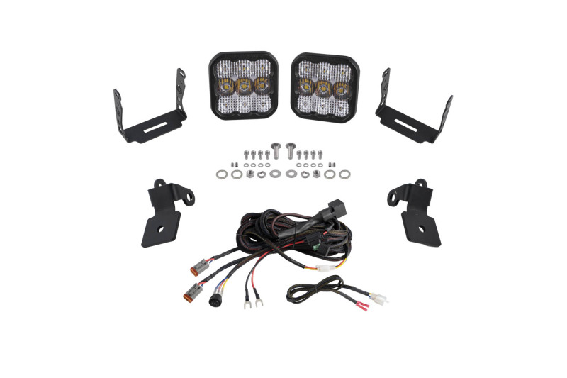 Diode Dynamics 20-Present Polaris RZR A-Pillar LED Pod Kit SS5 Pro - White Combo thumbnail 2