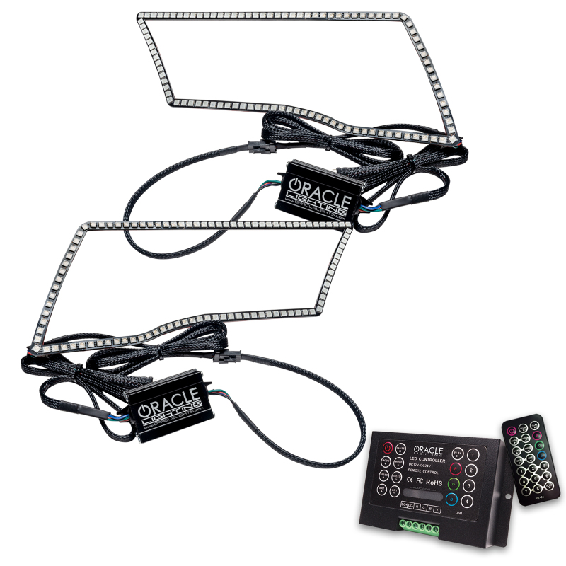 Oracle Dodge Ram Sport 09-18 LED Headlight Halo Kit - ColorSHIFT w/ 2.0 Controller thumbnail 2