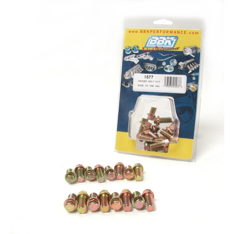 BBK Ford SBF 302 351W Exhaust Header Bolt Kit - 3/8-16 0.75in (16) thumbnail 7