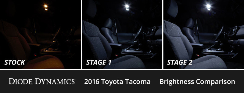 Diode Dynamics 05-15 Toyota Tacoma Interior LED Kit Cool White Stage 2 thumbnail 6