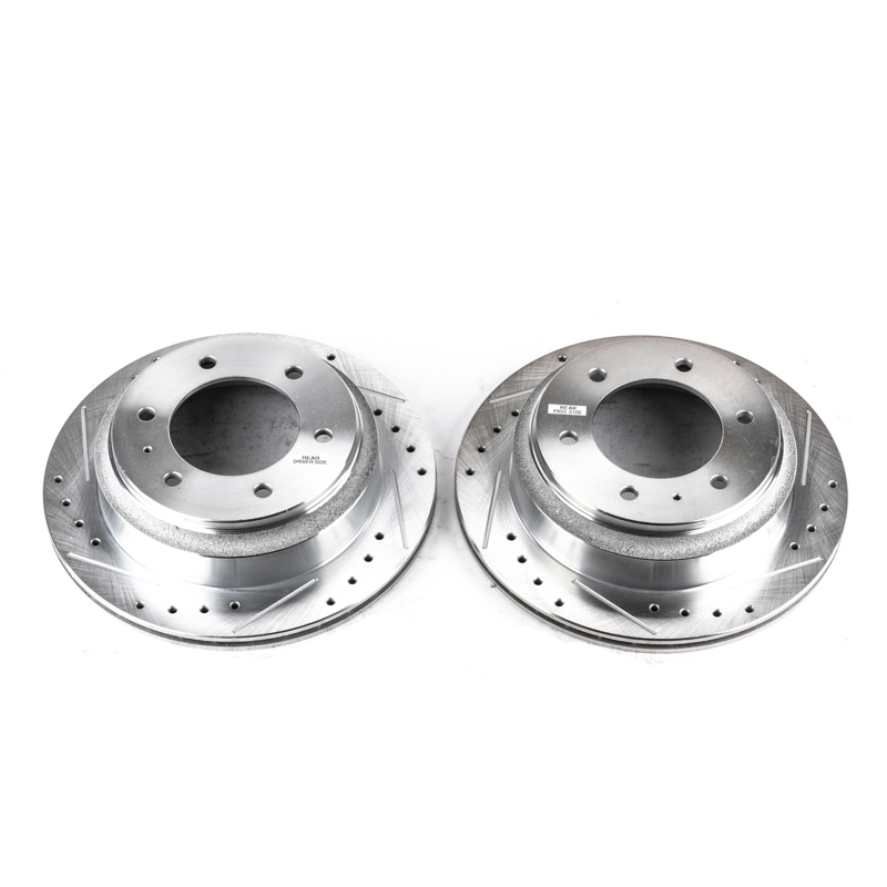 Power Stop 96-99 Acura SLX Rear Evolution Drilled & Slotted Rotors - Pair thumbnail 2