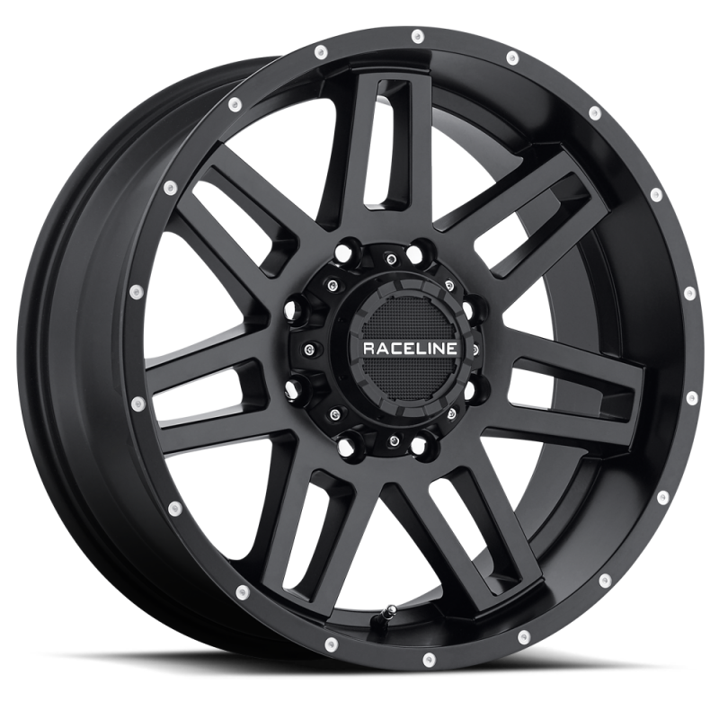 Raceline 931B Injector 17x9in / 8x170 BP / 0mm Offset / 125.2mm Bore - Satin Black Wheel thumbnail 3