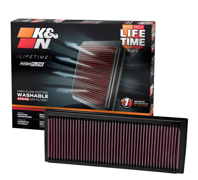 K&N 05-10 VW Jetta/Passat / 07-10 Tiguan / 09-10 GTi / 06-09 EOS Drop In Air Filter thumbnail 7