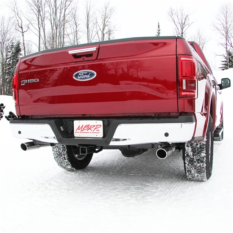 MBRP 2015 Ford F-150 5.0L 3in Cat Back Dual Split Rear Exit T409 Exhaust System thumbnail 9