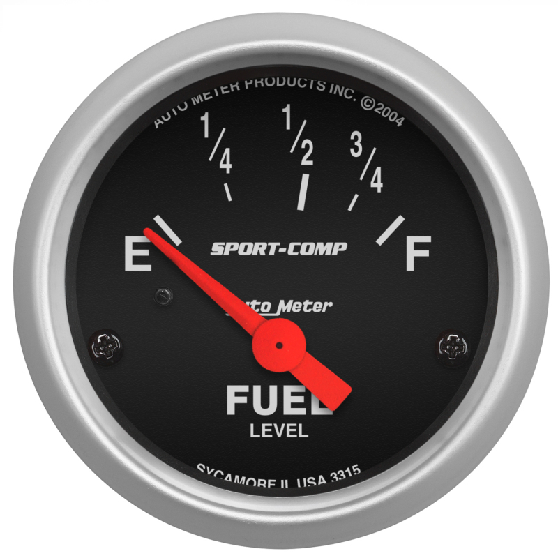 Autometer 2-1/16in 73 OHMS Empty / 10 OHMS Full Electric Sport-Comp Gauge thumbnail 5
