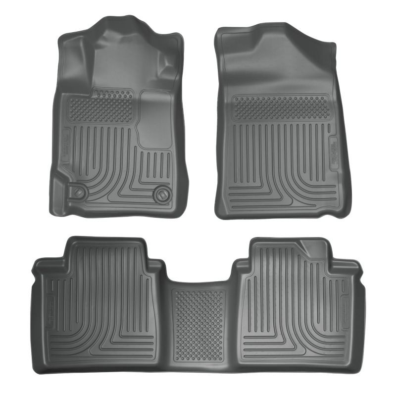 Husky Liners 07-11 Toyota Camry (All) WeatherBeater Combo Gray Floor Liners (One Piece for 2nd Row) thumbnail 3