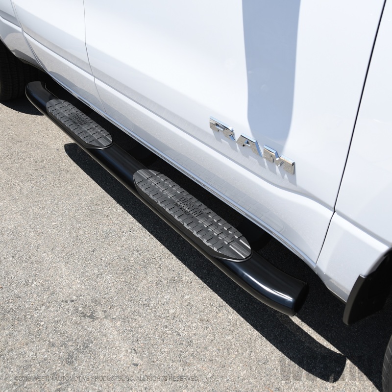 Westin 2019 Ram 1500 Quad Cab (Excl Classic) PRO TRAXX 5 Oval Nerf Step Bars - Black thumbnail 6