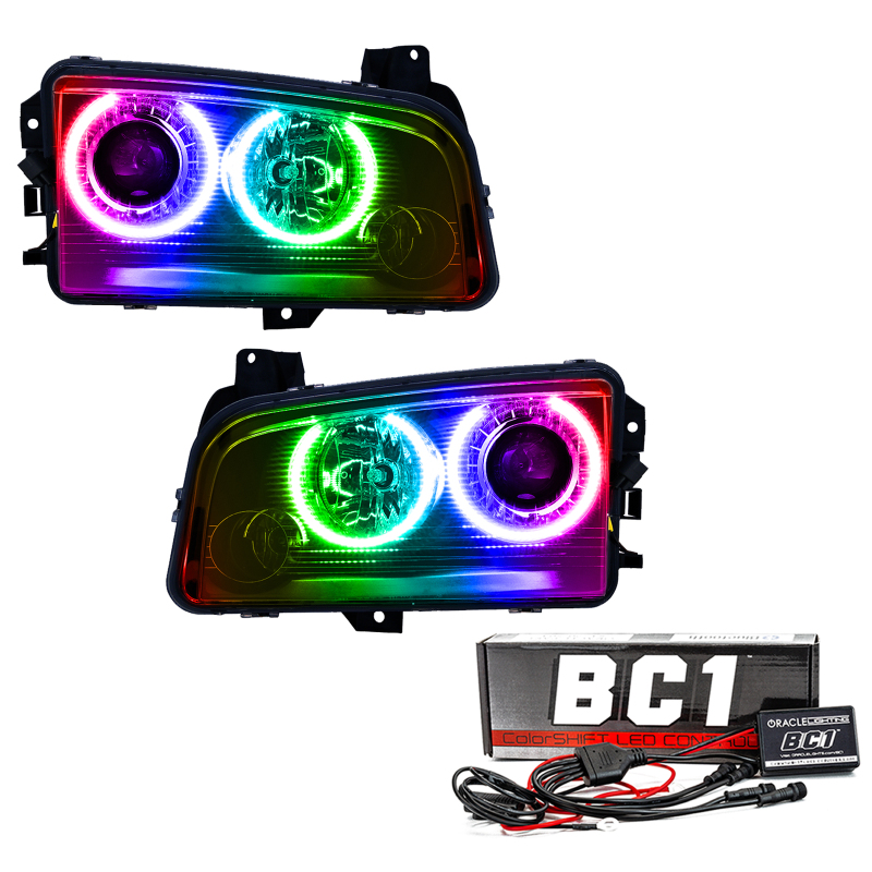 Oracle 08-10 Dodge Charger SMD HL (HID) - ColorSHIFT w/ BC1 Controller thumbnail 2