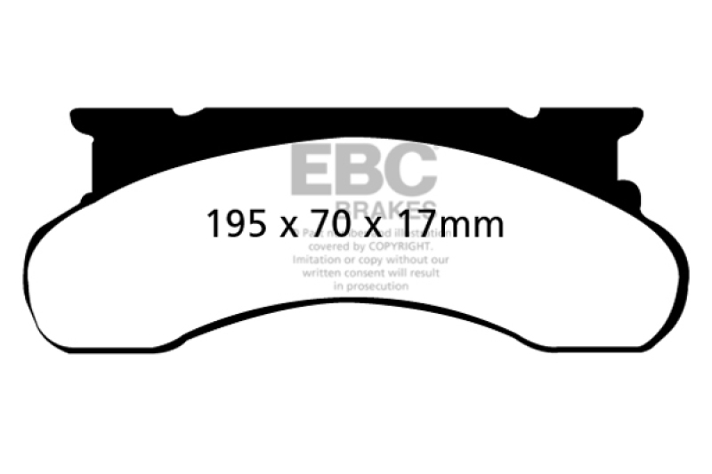 EBC 77-91 Ford Econoline E250 4.6 Ultimax2 Front Brake Pads thumbnail 2