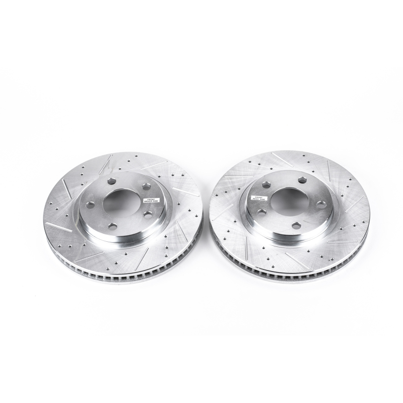Power Stop 00-04 Buick LeSabre Front Evolution Drilled & Slotted Rotors - Pair thumbnail 2