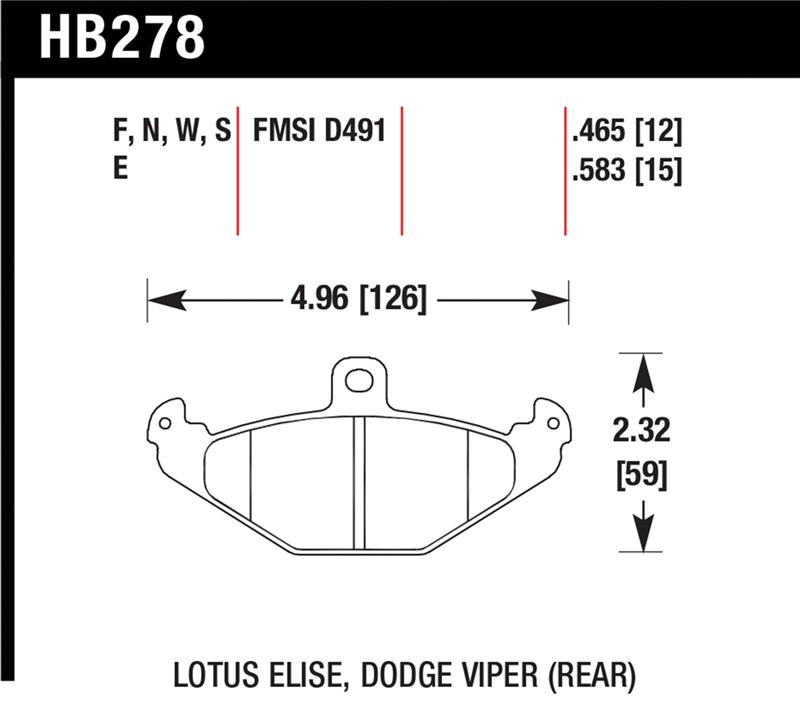 HAWK HT-10 Brake Pad Sets