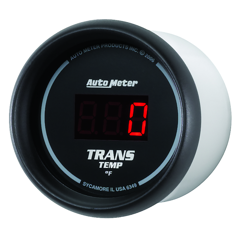 Autometer Z Series 52mm Black Digital 0-300 Deg F Transmission Temperature Gauge thumbnail 6
