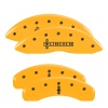 MGP 4 Caliper Covers Engraved Front Lincoln Engraved Rear Star logo Yellow finish black ch thumbnail 8