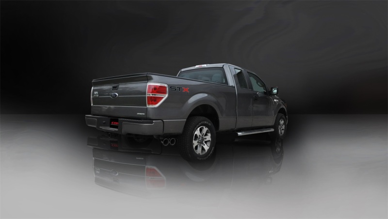 Corsa 2011-2014 Ford F-150 5.0L V8 Black Sport Cat-Back Exhaust thumbnail 3