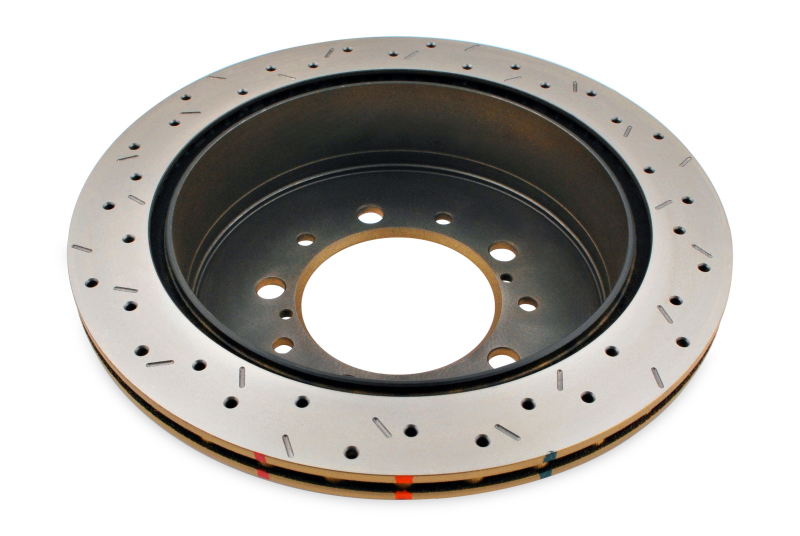 DBA HD Series 4000XS Brake Rotors DBA42723XS Disc Rotor, Cross-Drilled, Slotted, 4000 XS Series, Uni-Directional, Toyota, Rear, Each thumbnail 5