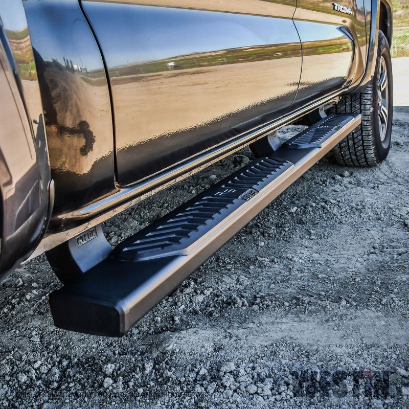 Westin 2005-2018 Toyota Tacoma Double Cab R5 Nerf Step Bars - Black thumbnail 9