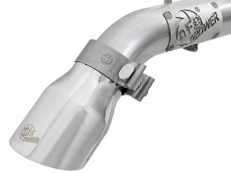aFe MACH Force-Xp Axle-Back Exhaust System w/Polished Tip 18-20 Jeep Wrangler L4-2.0T / V6-3.6L thumbnail 5
