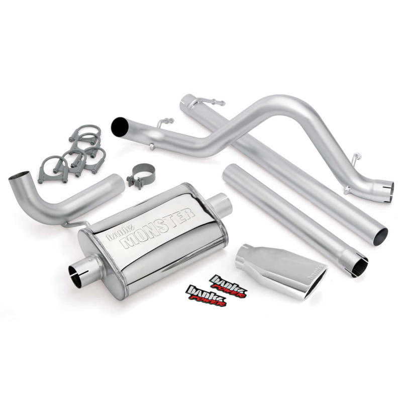 Banks Power 07-11 Jeep 3.8L Wrangler Unlimited - 4dr Monster Exh Sys - SS Single Exh w/ Chrome Tip thumbnail 8