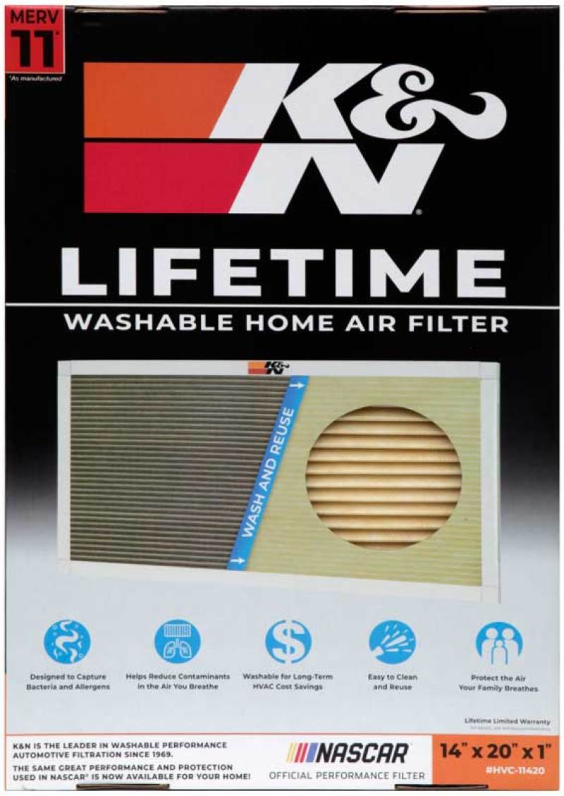 K&N HVAC Filter - 14 x 20 x 1 thumbnail 3