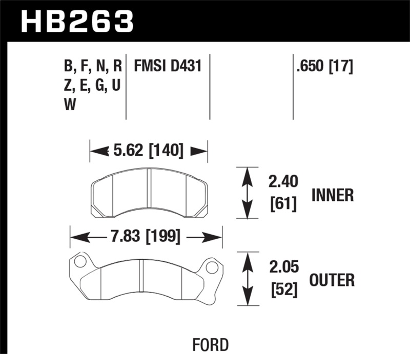 Hawk HP+ Street Brake Pads thumbnail 4