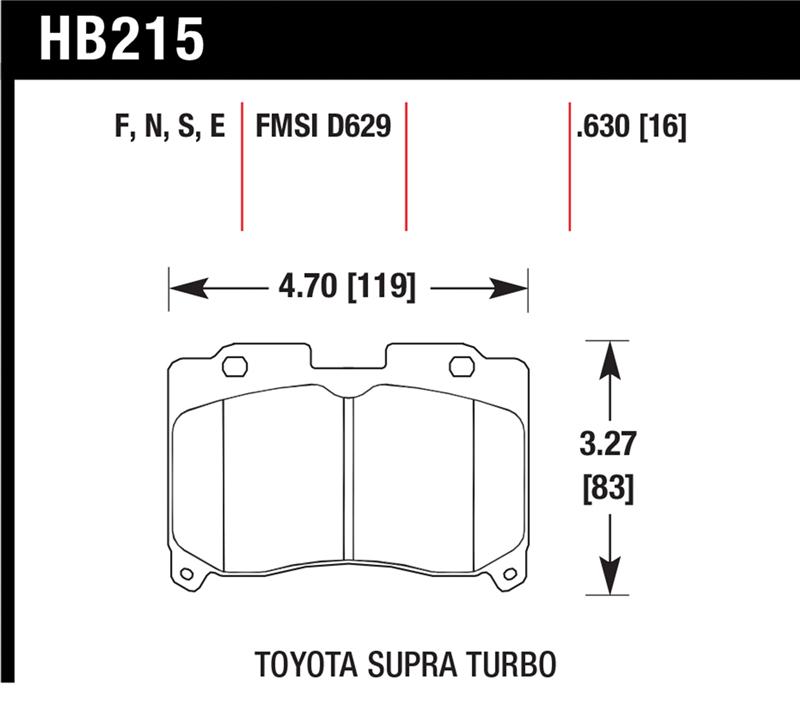 HAWK HPS Brake Pad Sets