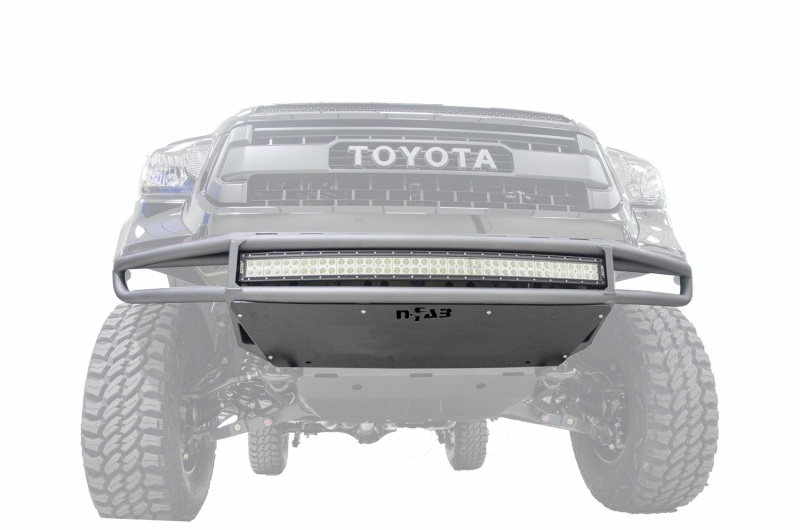 N-Fab M-RDS Front Bumper 14-17 Toyota Tundra - Gloss Black w/Silver Skid Plate thumbnail 6
