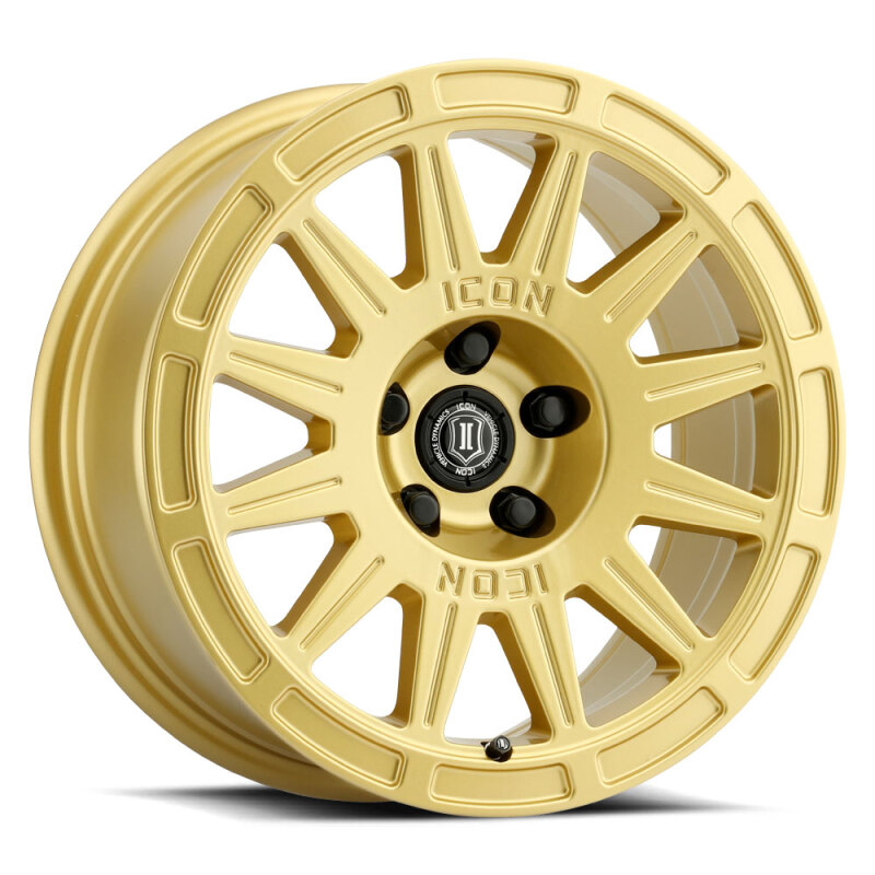 ICON Alloys Wheels 7017805060GG Wheels, RICOCHET, 17 x 8, GLOSS GOLD, 5 x 100, 6", 38mm, 56.1mm, 1850 LBS thumbnail 4