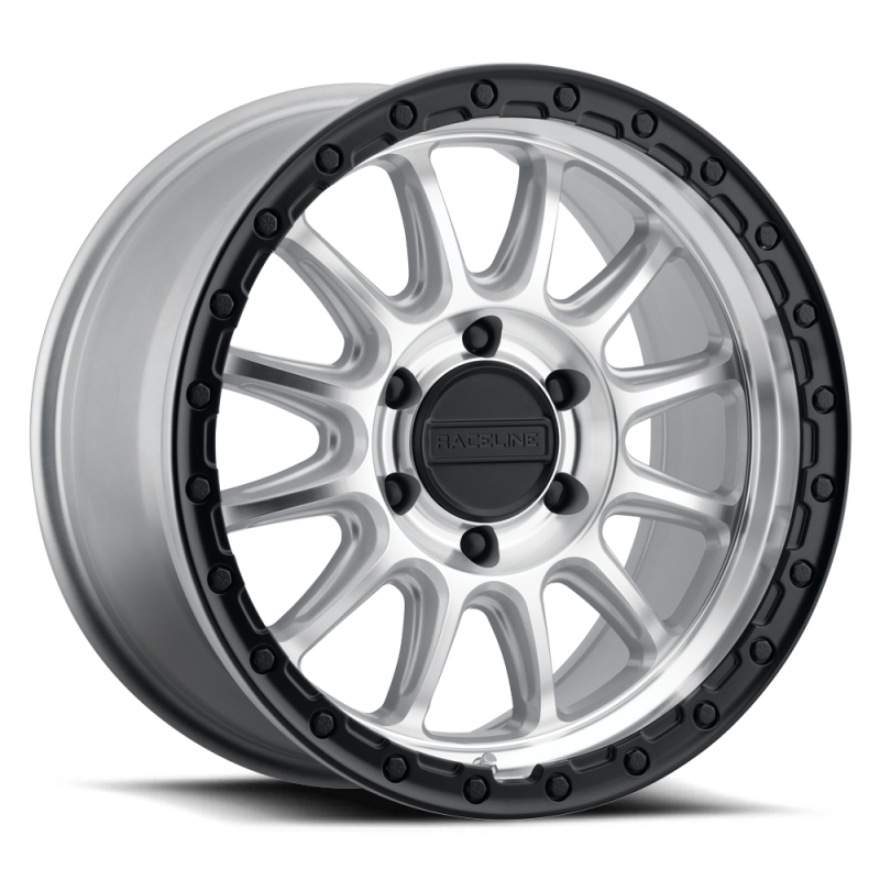 Raceline 960MB Alpha 17x8.5in / 6X135 BP / 35mm Offset / 87.1mm Bore - Machined w/Black Ring thumbnail 5