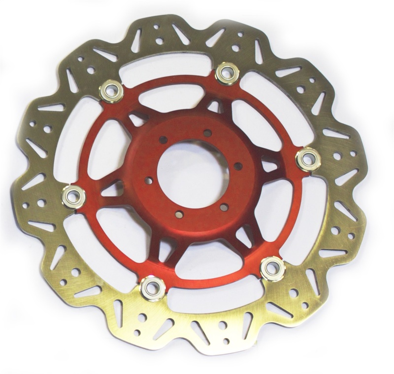 EBC 98-99 Honda CBR 900 RR Fireblade Front Left/Right Vee Floating Red Rotor