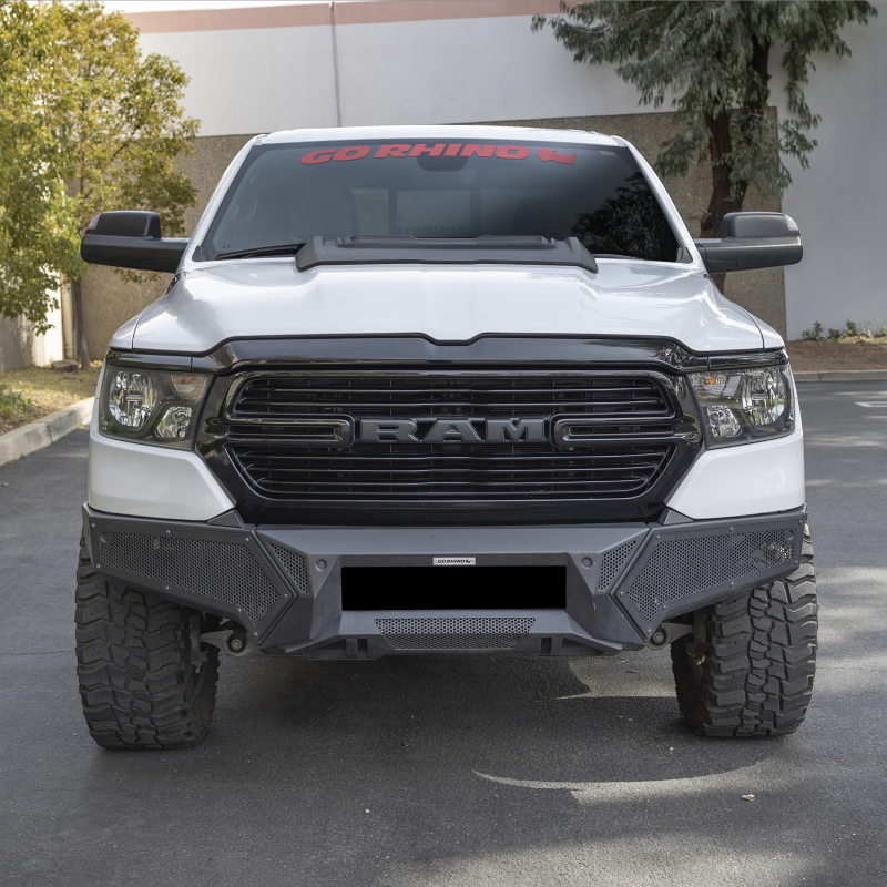 Go Rhino 19-24 Ram 1500 (Excl. Rebel/Warlock/TRX) Element FR Bumper w/Fixed Lgt Bar Mount - Tex. Blk thumbnail 4